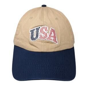 USA Slideback Baseball Cap Multicolor One Size Adjustable Patriotic Wemco